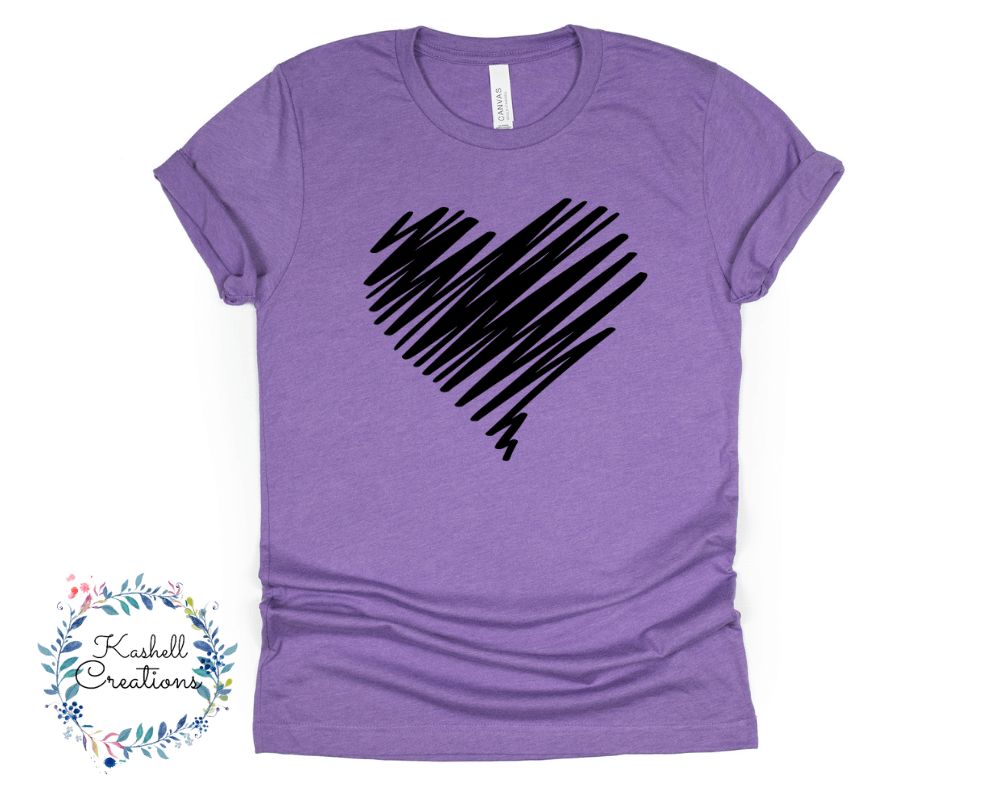 Retro Heart T Shirt