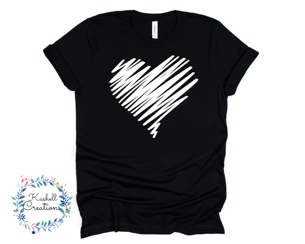 Retro Heart T Shirt