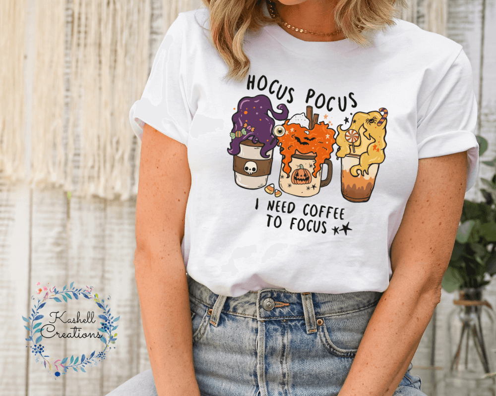 hocus pocus i need coffee to focus shirt