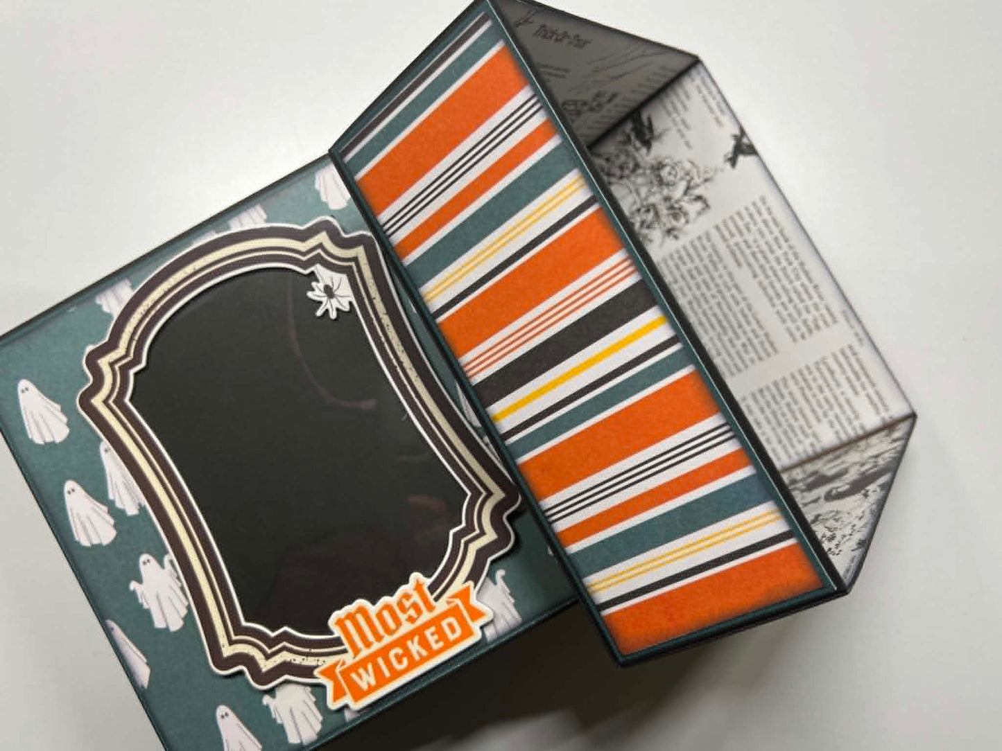 Halloween Boo Box Drawer Kit: Funny Little Ghost Junk Journal