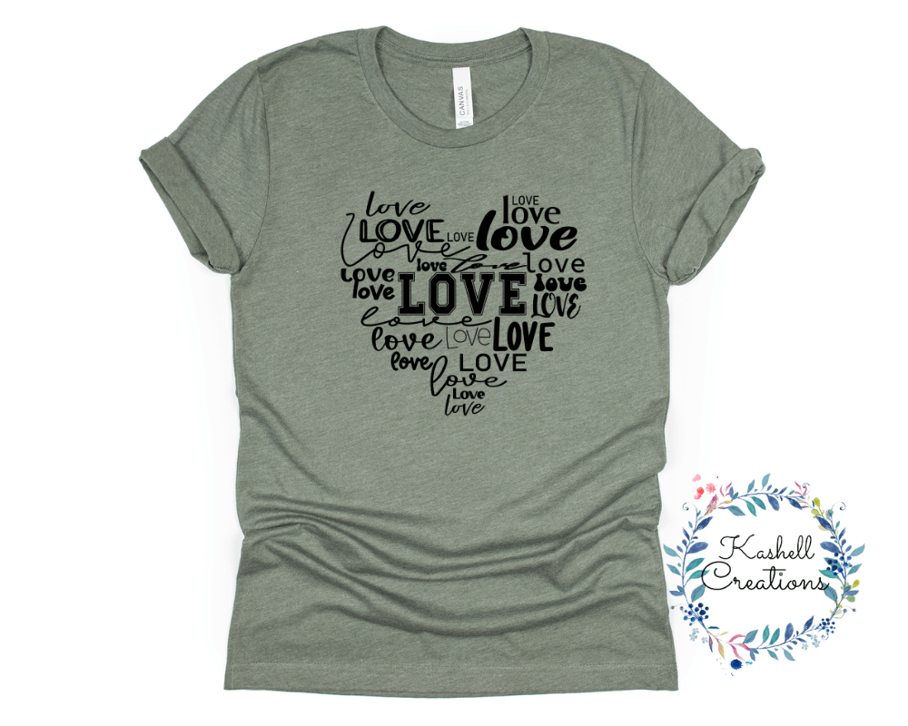 Retro Love T Shirt