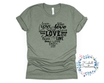 Retro Love T Shirt