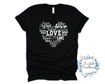 Retro Love T Shirt