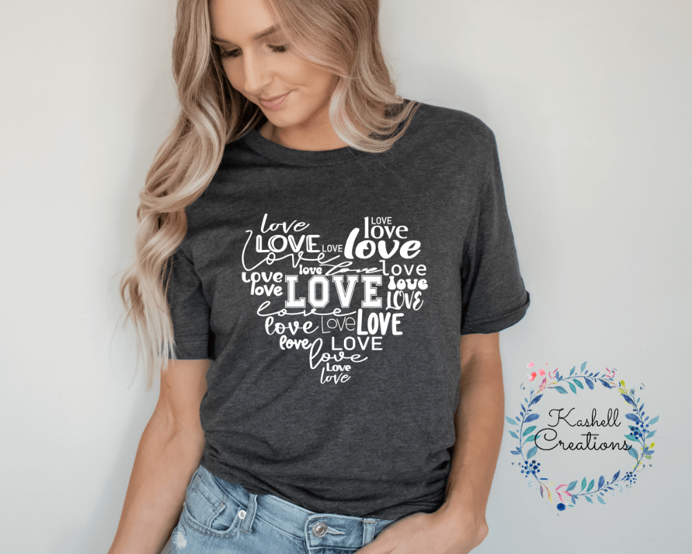 Retro Love T Shirt