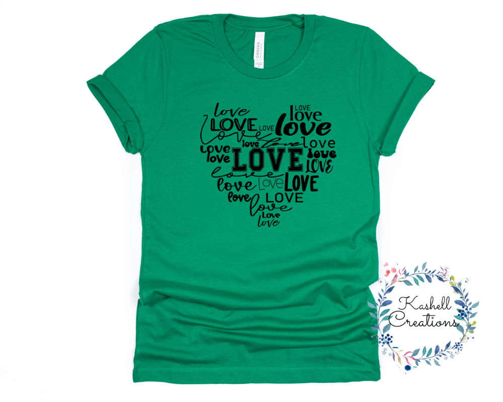 Retro Love T Shirt