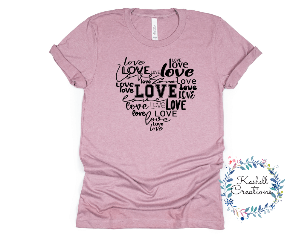 Retro Love T Shirt