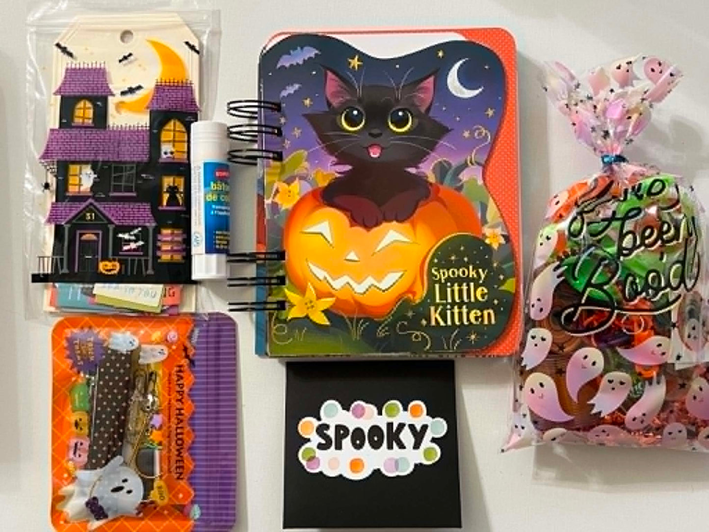 Halloween Boo Box Drawer Kit: Spooky Little Kitten Junk Journal