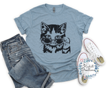 Cat with Glasses T Shirt