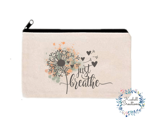 Just Breathe Canvas Bag - Kashell Creations