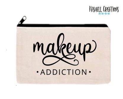 Make Up Addiction Canvas Bag - Kashell Creations