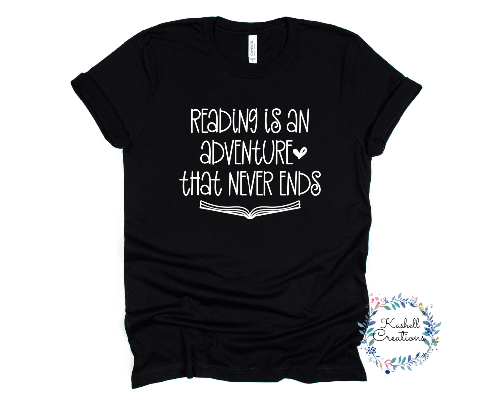 Reading is an Adventure T Shirt