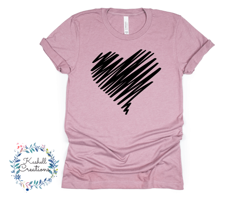 Retro Heart T Shirt