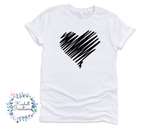 Retro Heart T Shirt