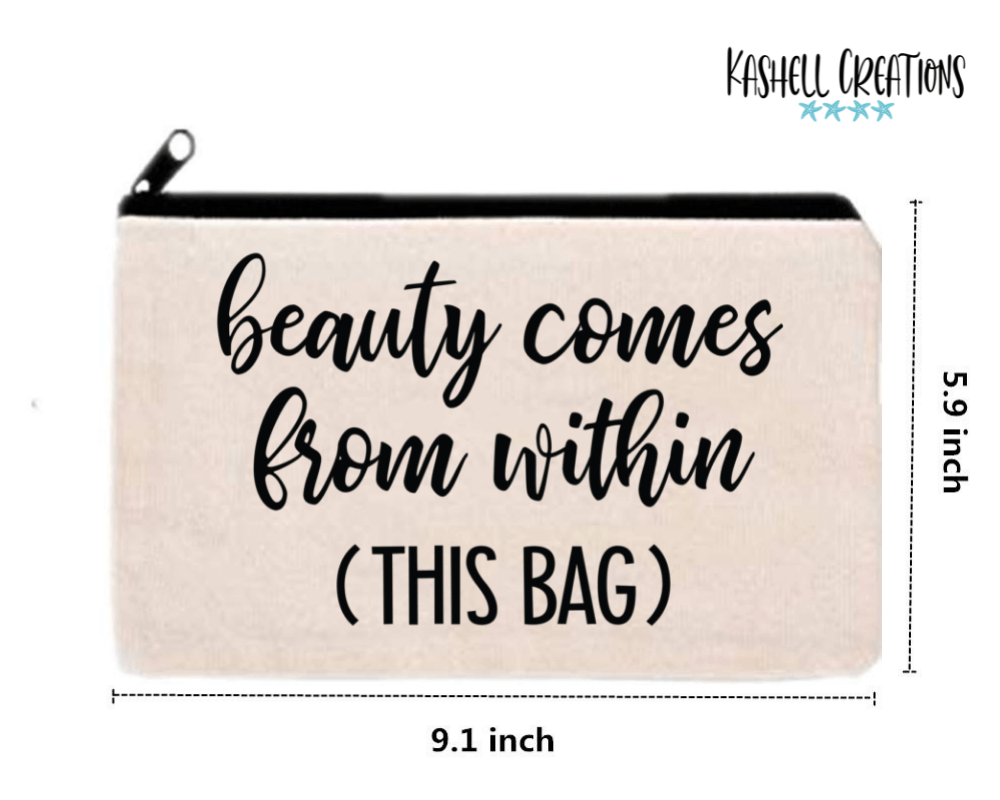 Beauty Within Canvas Bag - Kashell Creations